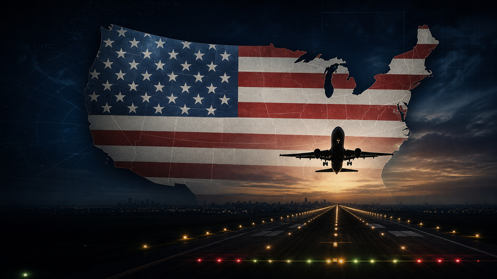 USA airport scenery region